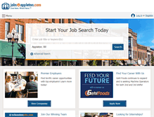 Tablet Screenshot of jobsinappleton.com